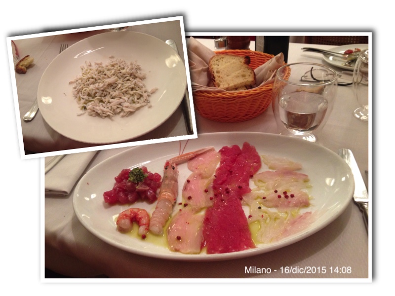 Rossetti e ...... crudo di pesce......