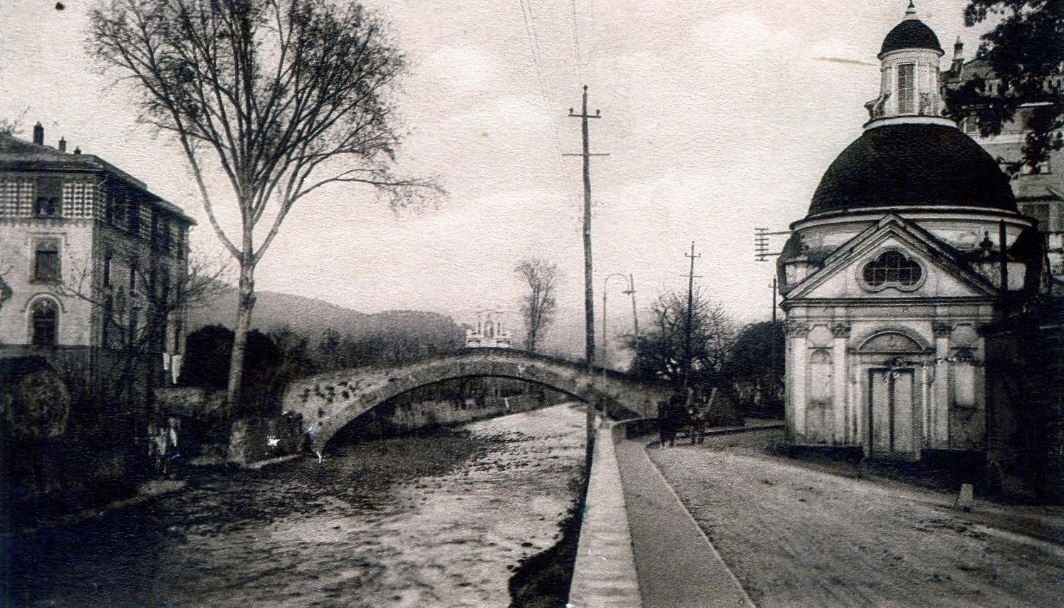 Negli anni 20 ...... il ponte e la cappella del marchese Cattaneo
