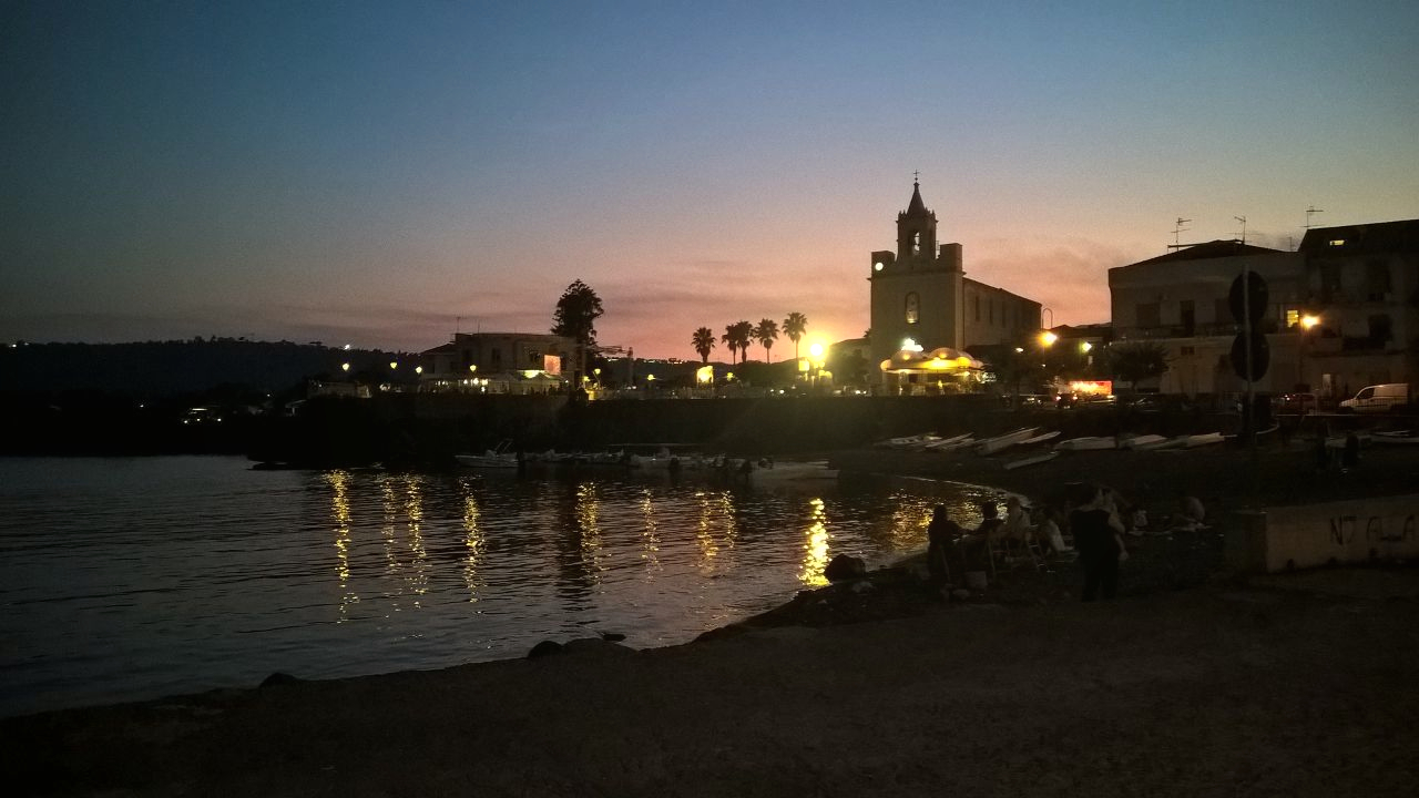 tramonto sul mare...