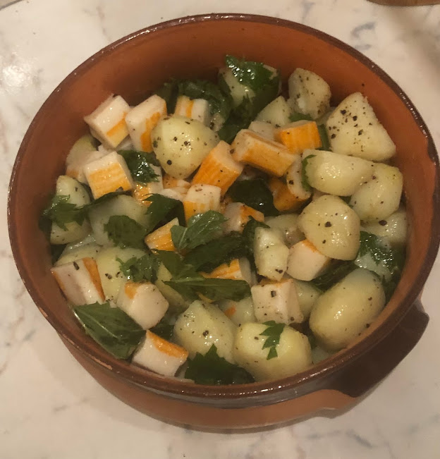 insalata di patate e surimi